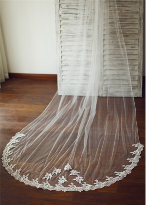 Cathedral Lace Bridal Wedding Veil